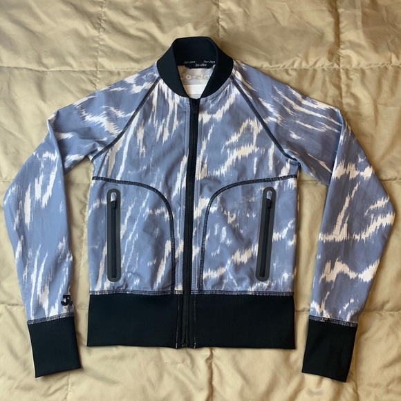 Jo Jax Girls Restart Jacket Gray Tiger Youth Small Dance - Picture 2 of 7